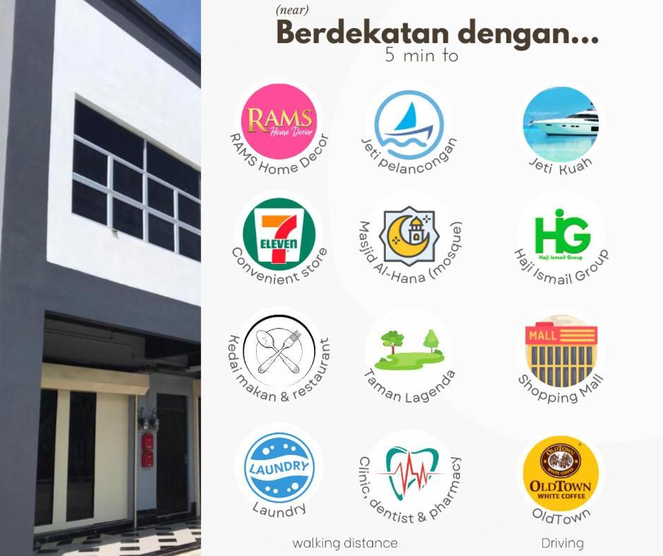 Adina Homestay Langkawi ~Spacious Homestay~ Kuah Esterno foto